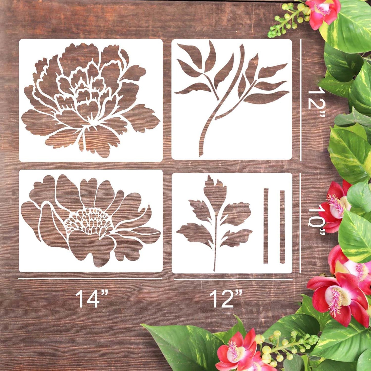🏡This Week's Special Sale 49% OFF -Garden Fence Large Flower Stencils🌻DIY Decoration