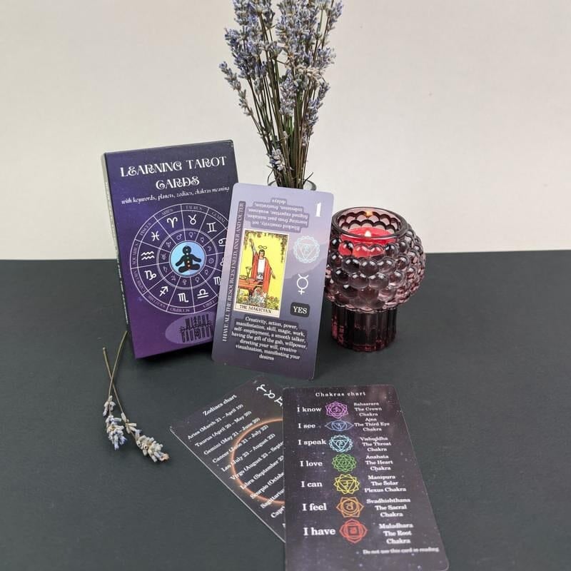 🔮Learning Tarot Cards Deck With Meanings On Them - 🔥Buy More Save More