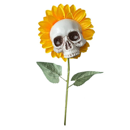 Spooky Sunflower Skull Garden Decoration Set
