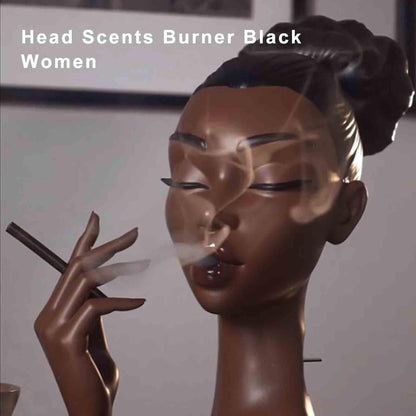 ✨ Head Incense Burner Black Woman - 🔥Buy More Save More