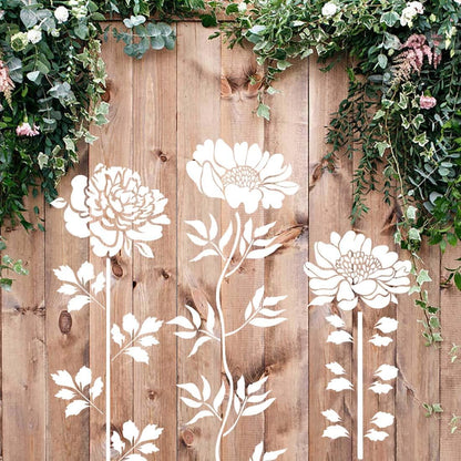 🏡This Week's Special Sale 49% OFF -Garden Fence Large Flower Stencils🌻DIY Decoration