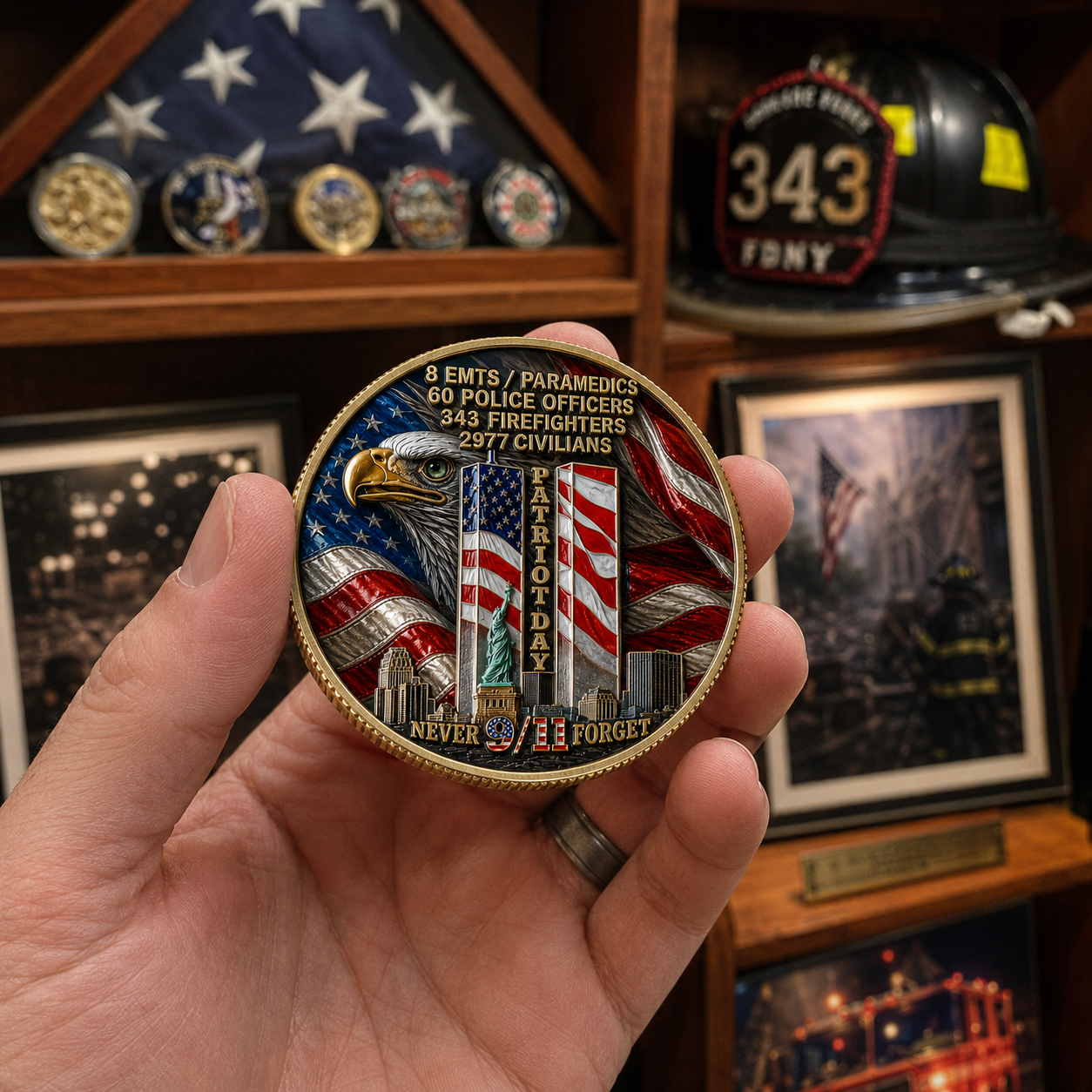 🇺🇸 Last Day Promo: 49% OFF 🎖️9/11 Never Forget Challenge Coin （Free VIP gift for orders over $60）