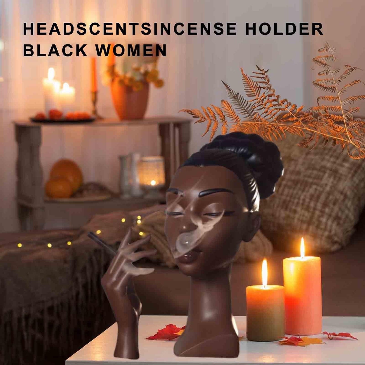 ✨ Head Incense Burner Black Woman - 🔥Buy More Save More