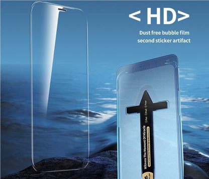 Only $7.99-📱2025 New Upgraded Screen Protector For iPhone --Dust Free Without Bubbles