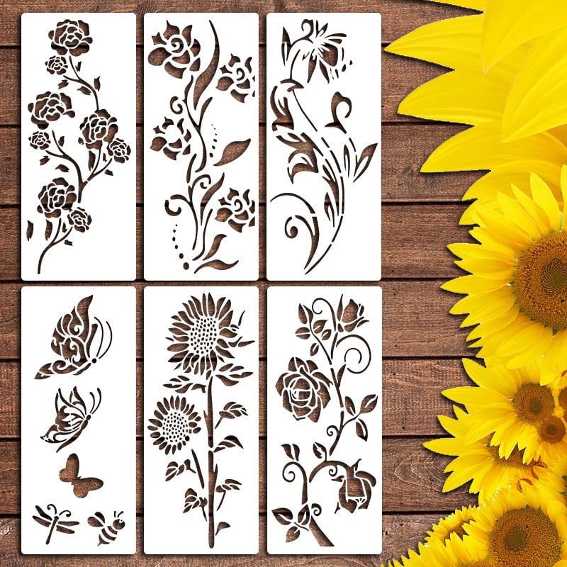 🏡This Week's Special Sale 49% OFF -Garden Fence Large Flower Stencils🌻DIY Decoration