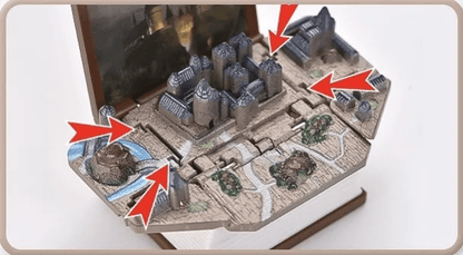 🔥3D foldable pop-up book creative key chain