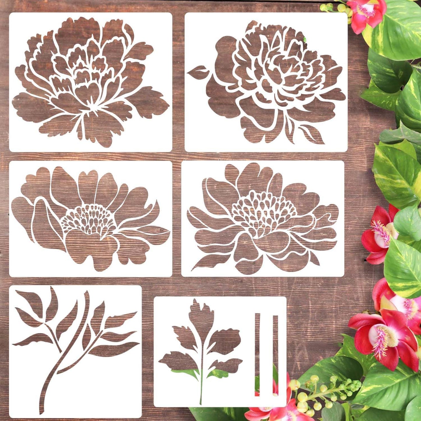 🏡This Week's Special Sale 49% OFF -Garden Fence Large Flower Stencils🌻DIY Decoration