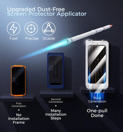 Only $7.99-📱2025 New Upgraded Screen Protector For iPhone --Dust Free Without Bubbles
